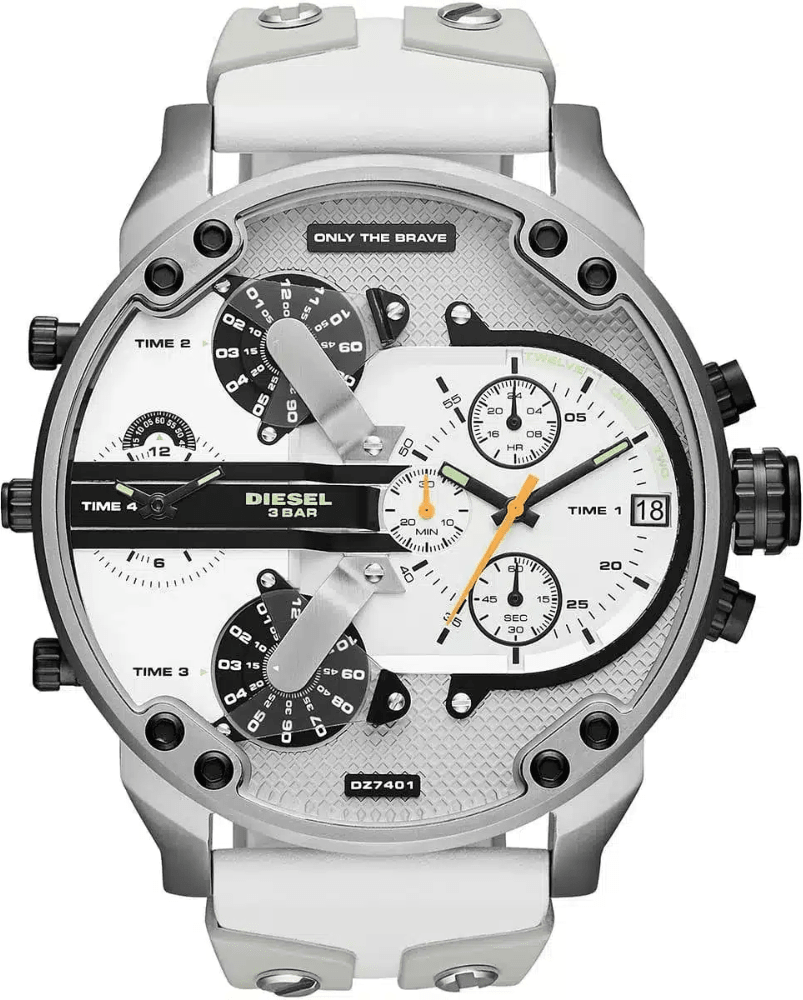 Diesel Mr. Daddy 2.0 DZ7421 Chronograph Herren Silber Edelstahl Uhr
