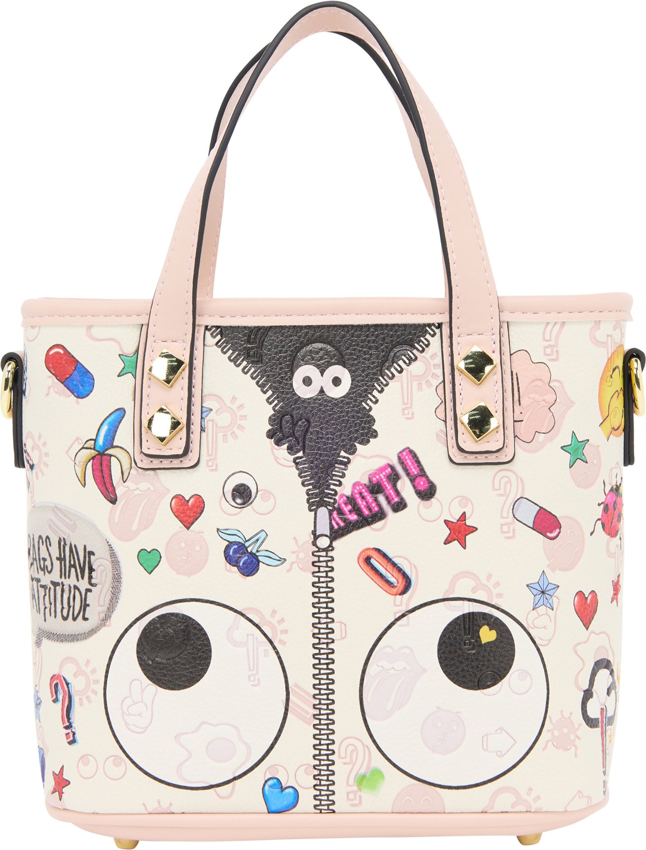 Mymo Handtasche Handtasche Frauen rosa weiß