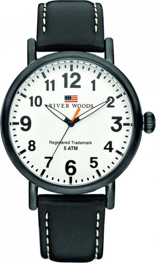 River Woods Sacramento Schwarz Herren Armbanduhr RW420008
