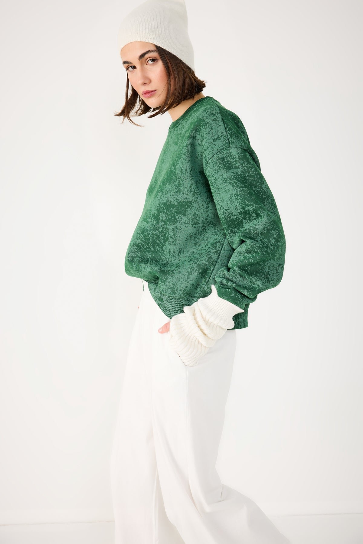 Waschbares Basic-Sweatshirt