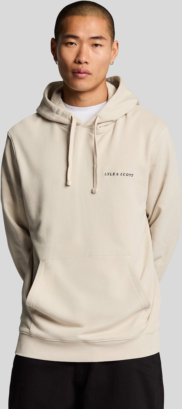Thumbnail - Lyle & Scott Loopback-Kapuzenpullover mit Stickerei - Beige