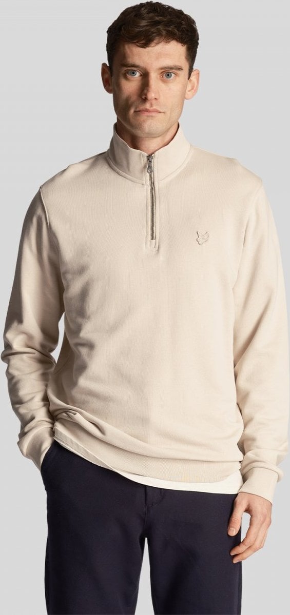 Lyle & Scott Tonal Eagle Herren Quarter-Zip Sweatshirt