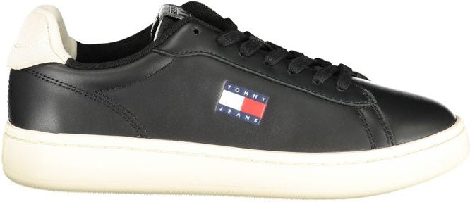 Tommy Hilfiger Schwarze Polyurethan Damen Sneaker