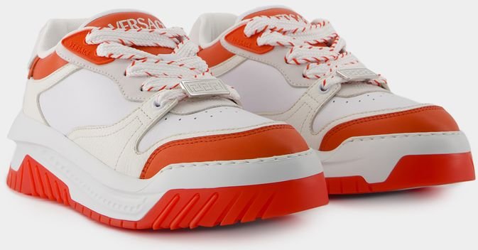 Odissea Sneakers - Versace - Leder - Weiß