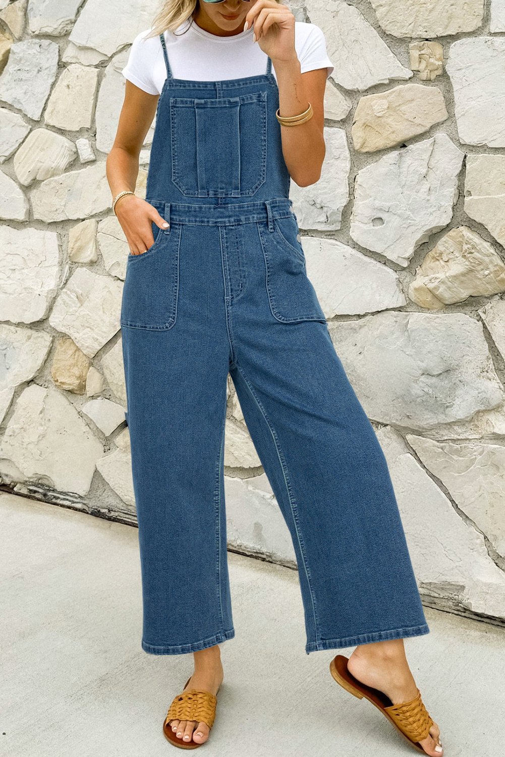 Denim Overall Jumpsuit