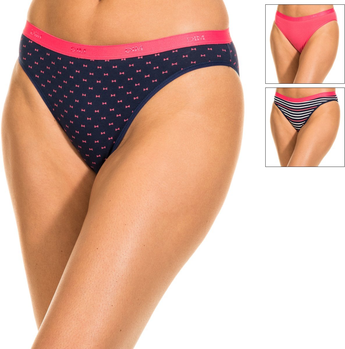 Pack-3 Höschen Slips Coton Strech D4C17 Frau