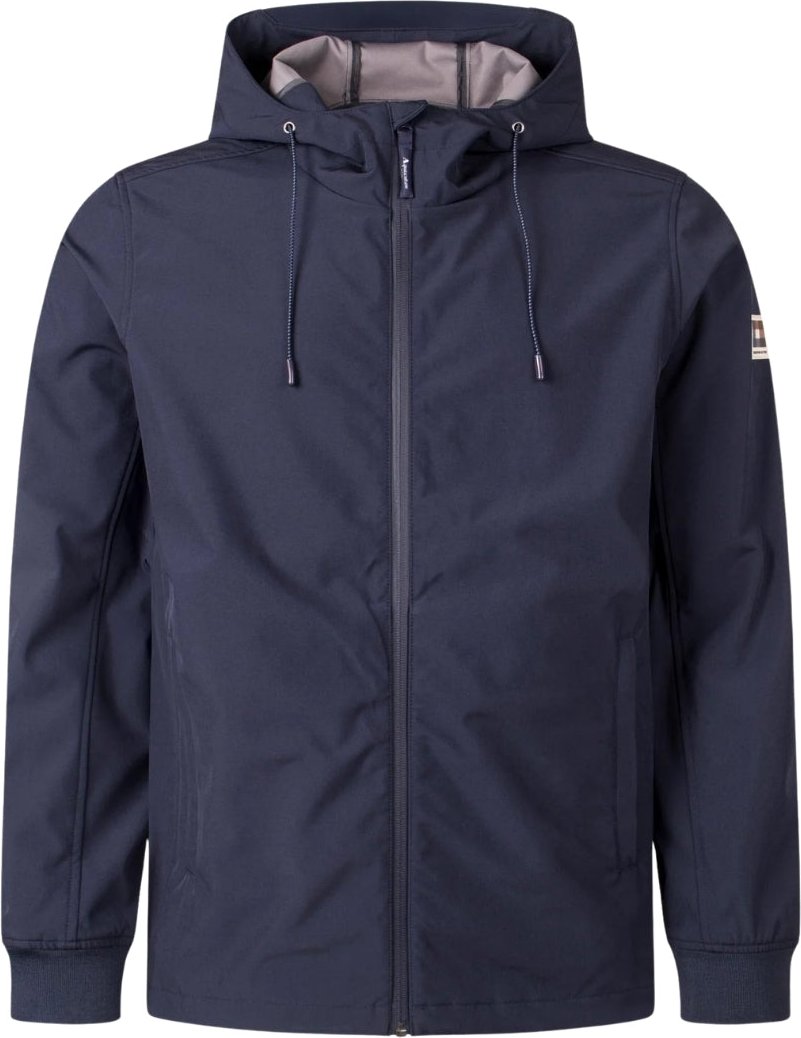 Aquascutum Active Navy Blue Shell Hybrid Kapuzenjacke