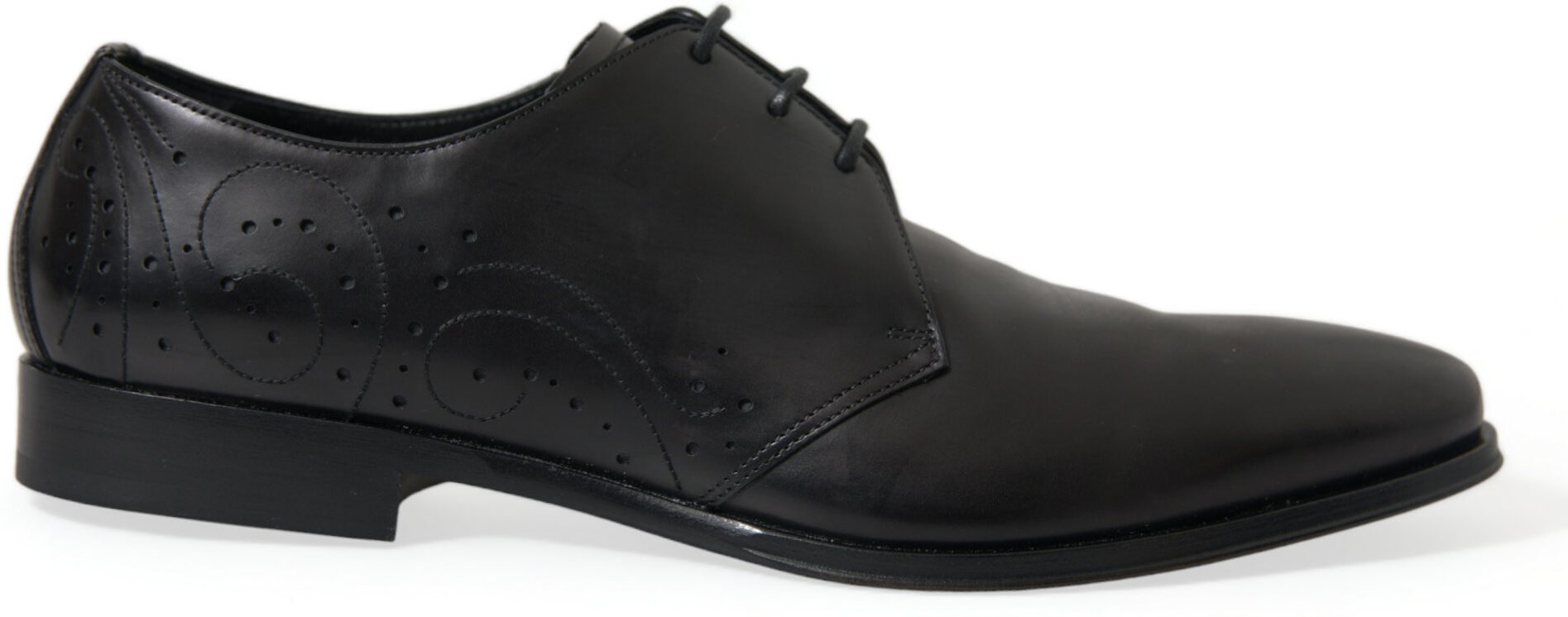 Leder Derby Schuhe im Brogue-Stil