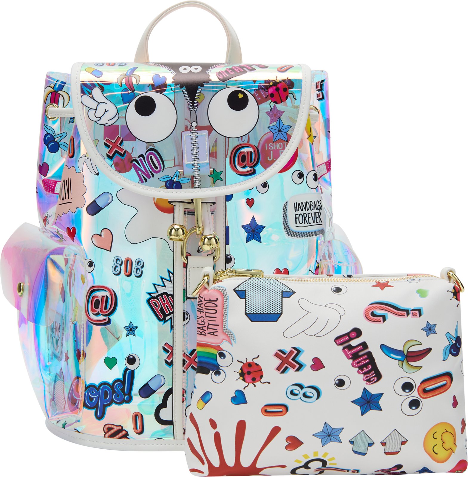 Mymo 2-IN-1-Tragetaschen-Set 2-IN-1-Tragetaschen-Set Frauen weiß mehrfarbig