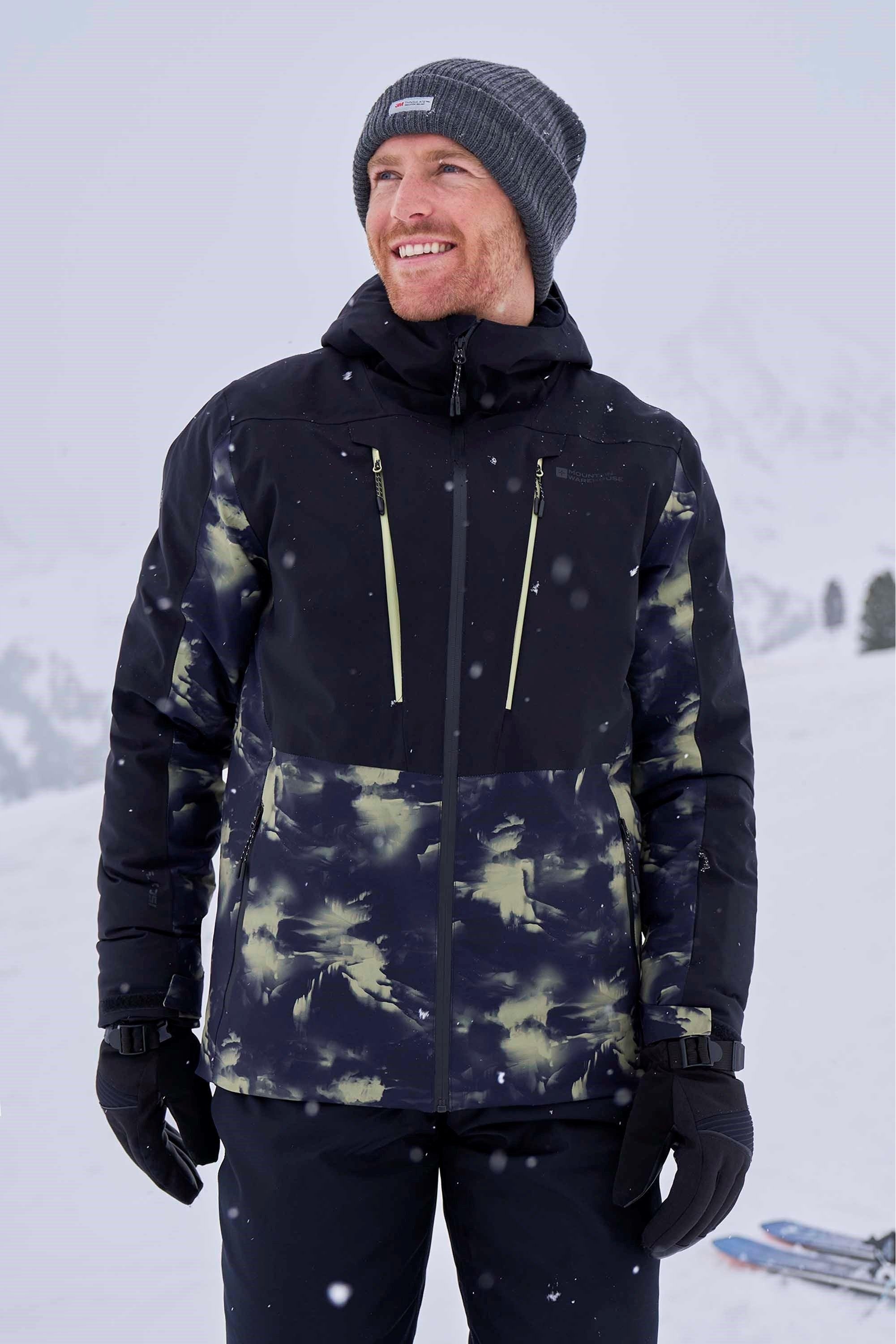 Mountain Warehouse - "Infinite Extreme" Skijacke Wasserfest für Herren (Khakigrün)