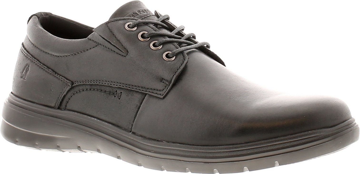 Hush Puppies Triton Schwarze Herren-Schnürschuhe Aus Leder