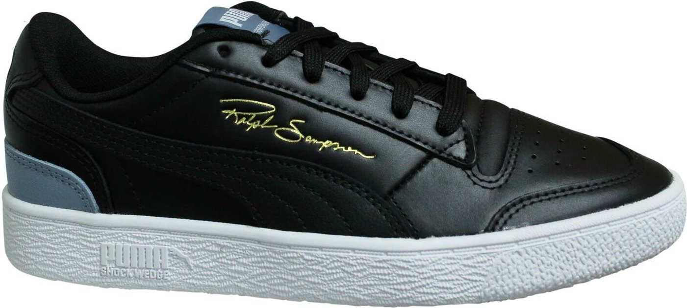 Puma x Ralph Sampson LO schwarzer Leder Low Schnürsenmazentrainer 370846 05
