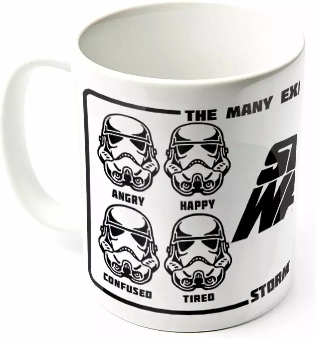 Star Wars - Kaffeebecher "Expressions Of A Stormtrooper" (Weiß/Schwarz)