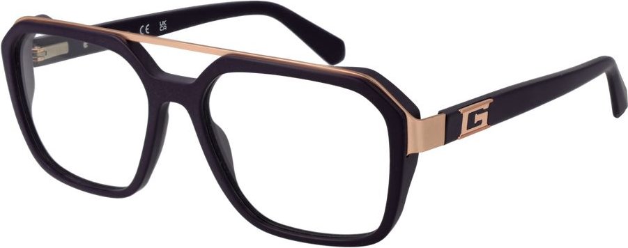 Eckige Rahmen mit Metall-Detail Brille