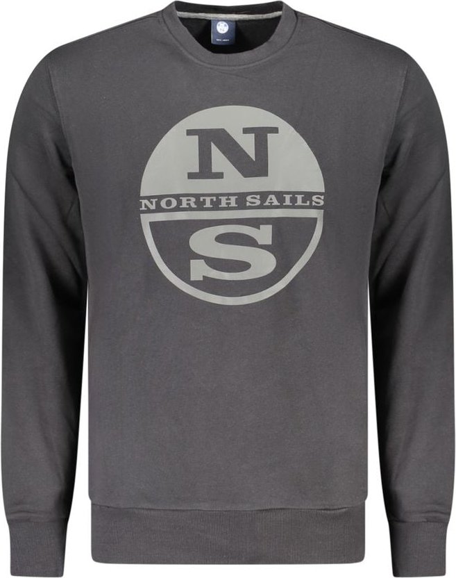 North Sails Schwarzer Baumwoll-Herren Sweatshirt