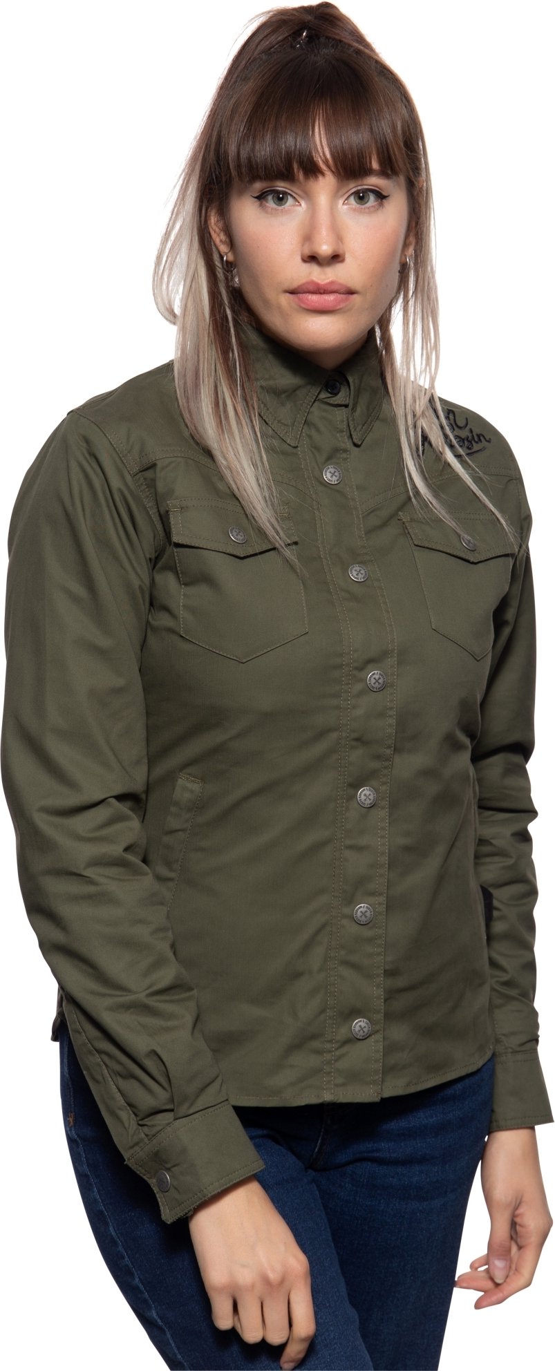 Queen Kerosin Damen Outdoor Funktionshemd Alive Free olivgrün