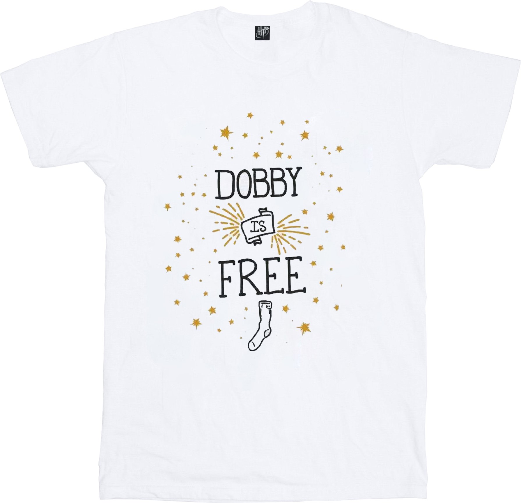 Harry Potter - "Dobby Is Free" T-Shirt für Mädchen (Weiß)