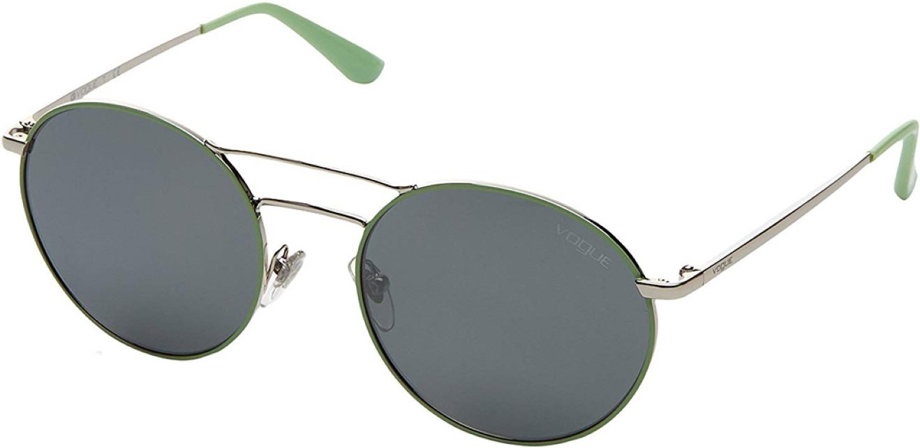 Damen-Sonnenbrille in runder Form aus Metall VO4061