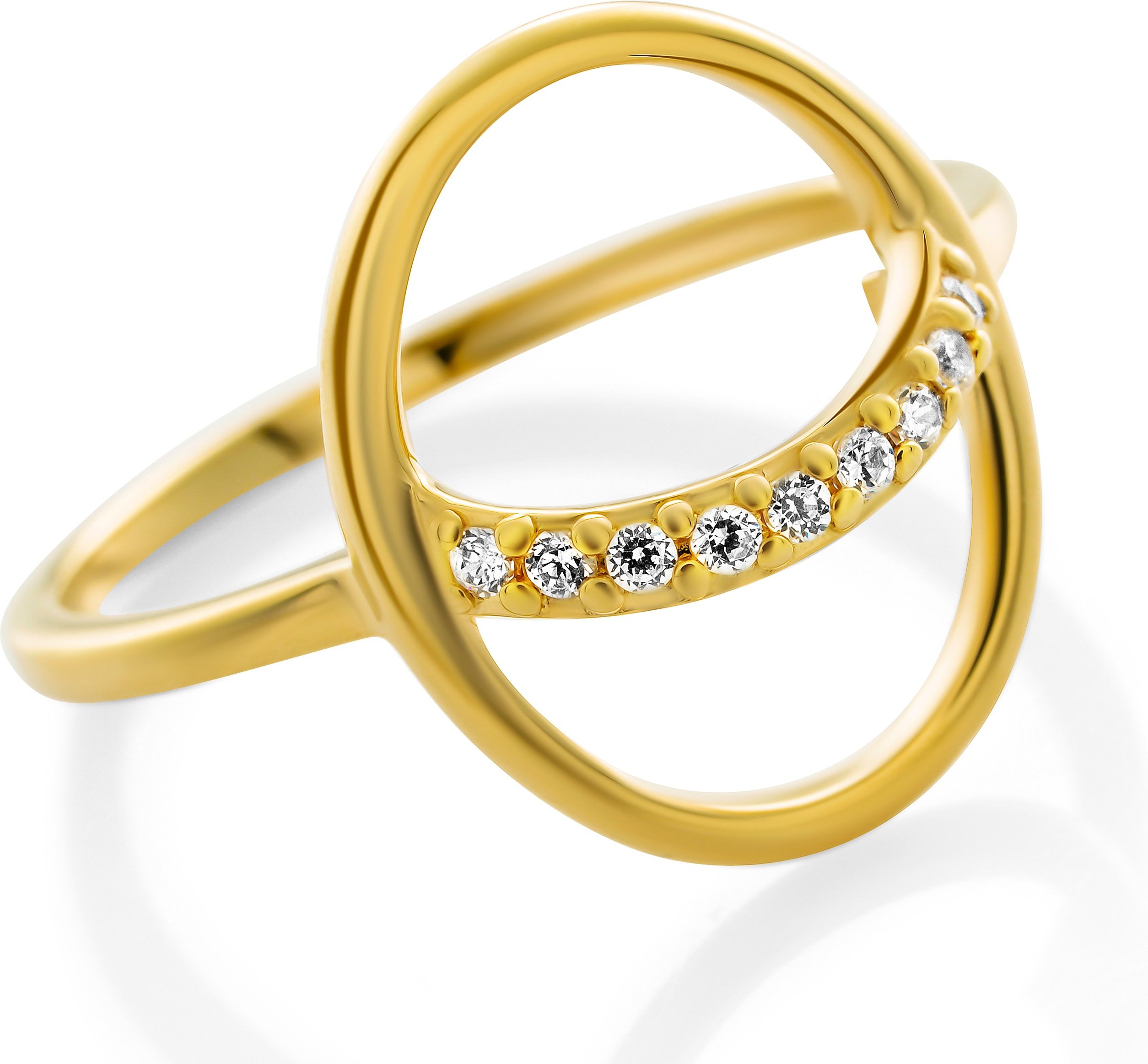 Orphelia 'Amaliada' Damen-Ring aus 925er Sterlingsilber – Gold ZR-7572