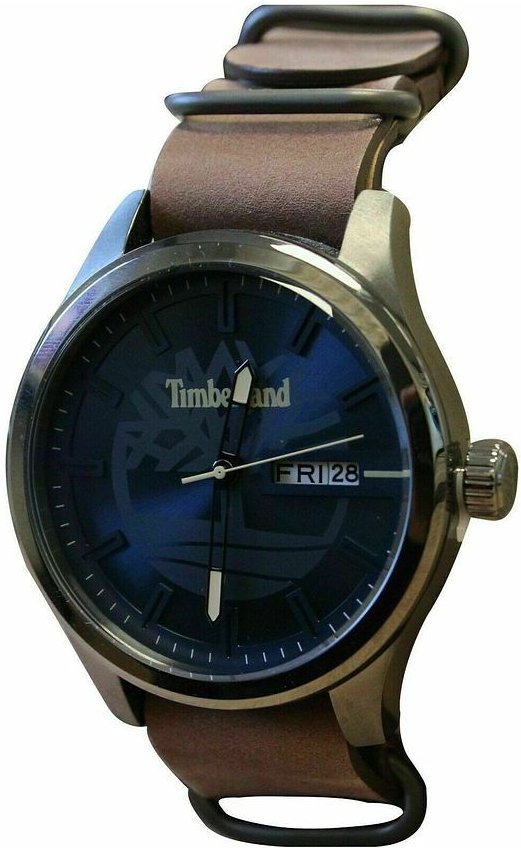 Timberland Analoge Leder Braune Armbanduhr für Herren