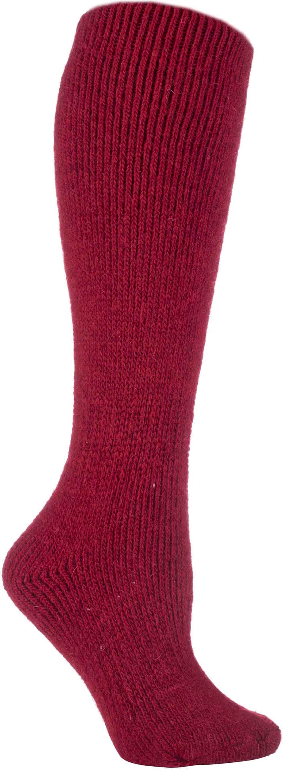 Damen Extra Lange Dicke 2.7 TOG Farbige Kniestrümpfe aus Wolle