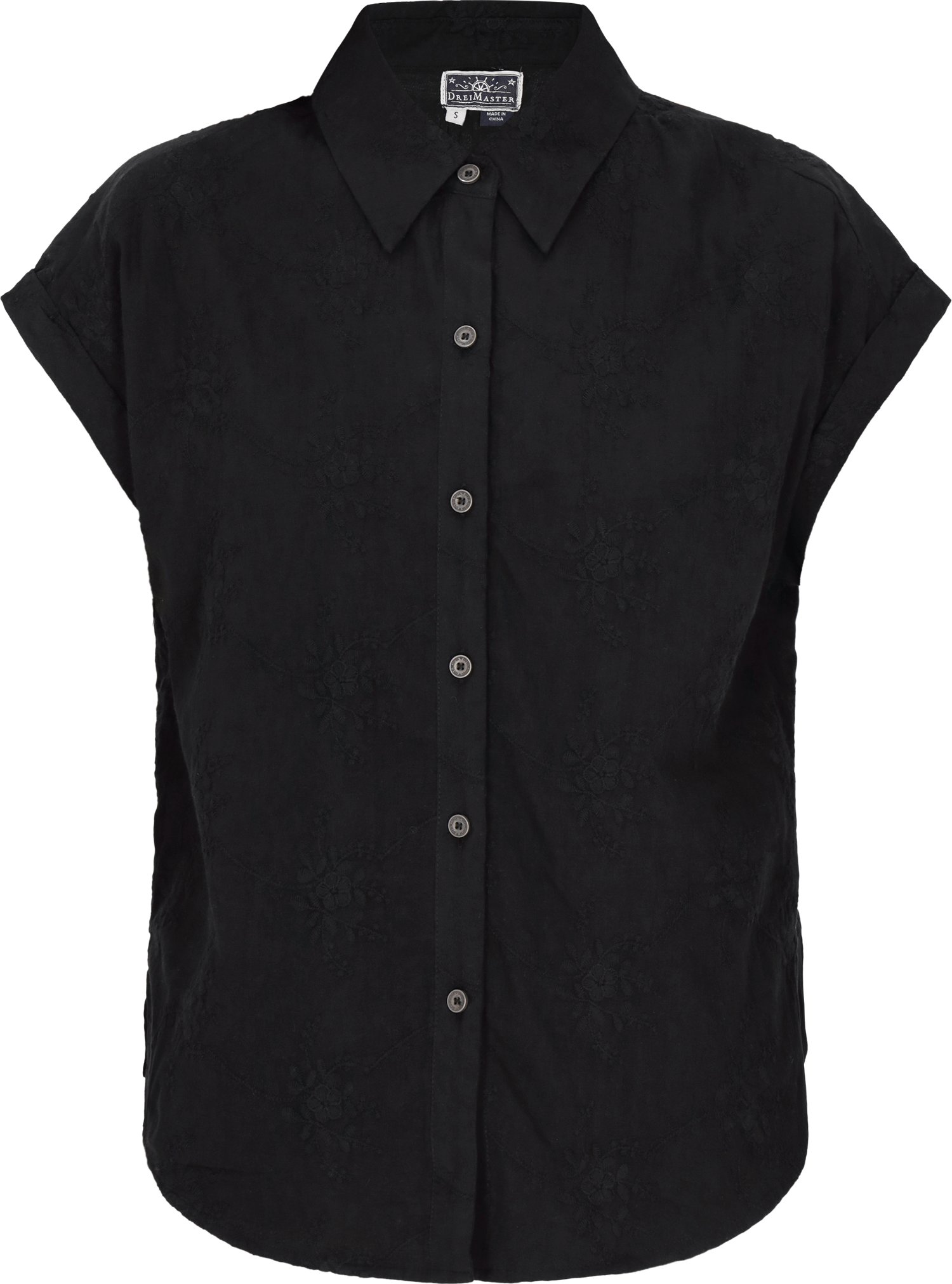 Dreimaster Bluse Frauen Schwarz