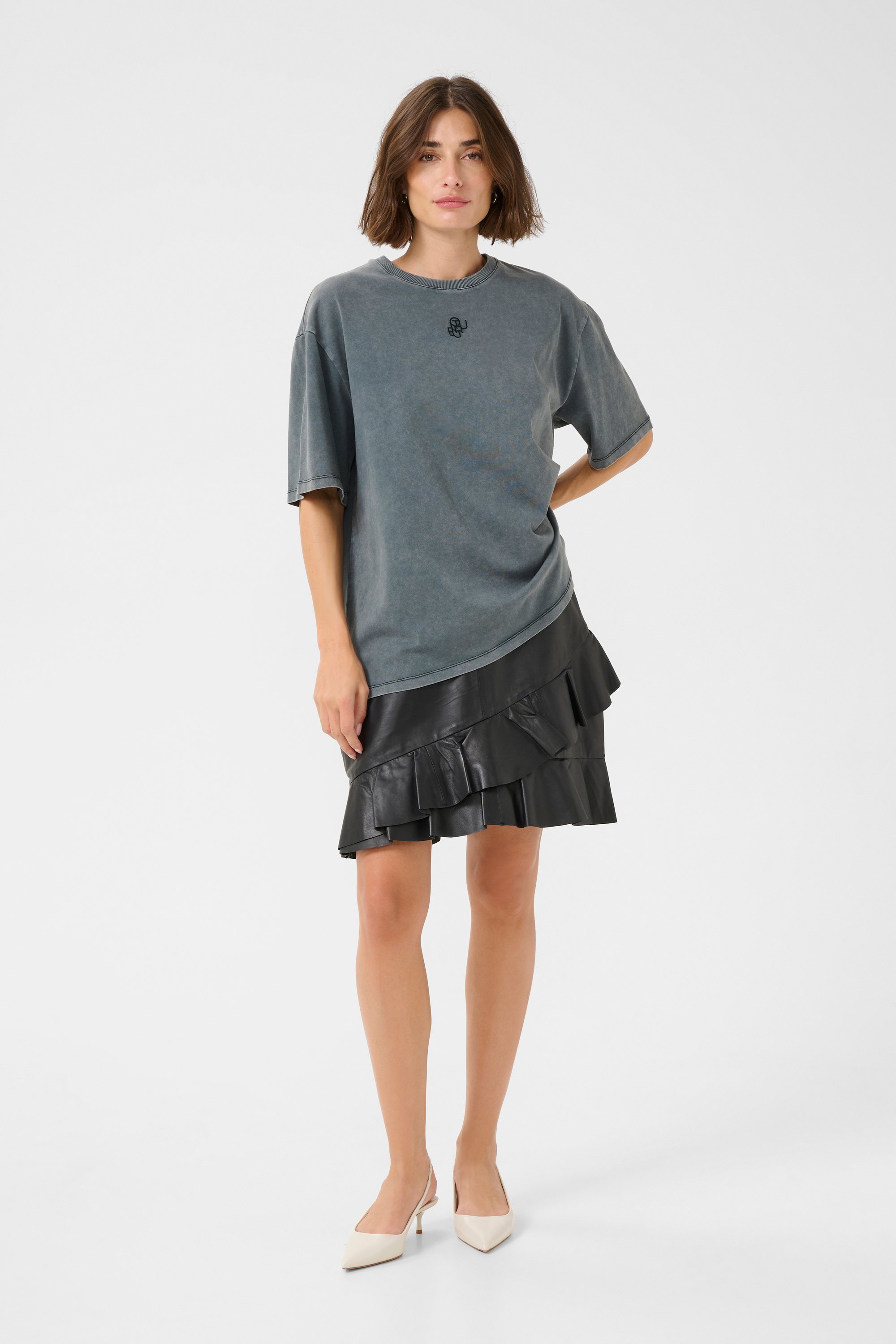T-shirt CUalfie Oversize fit grey