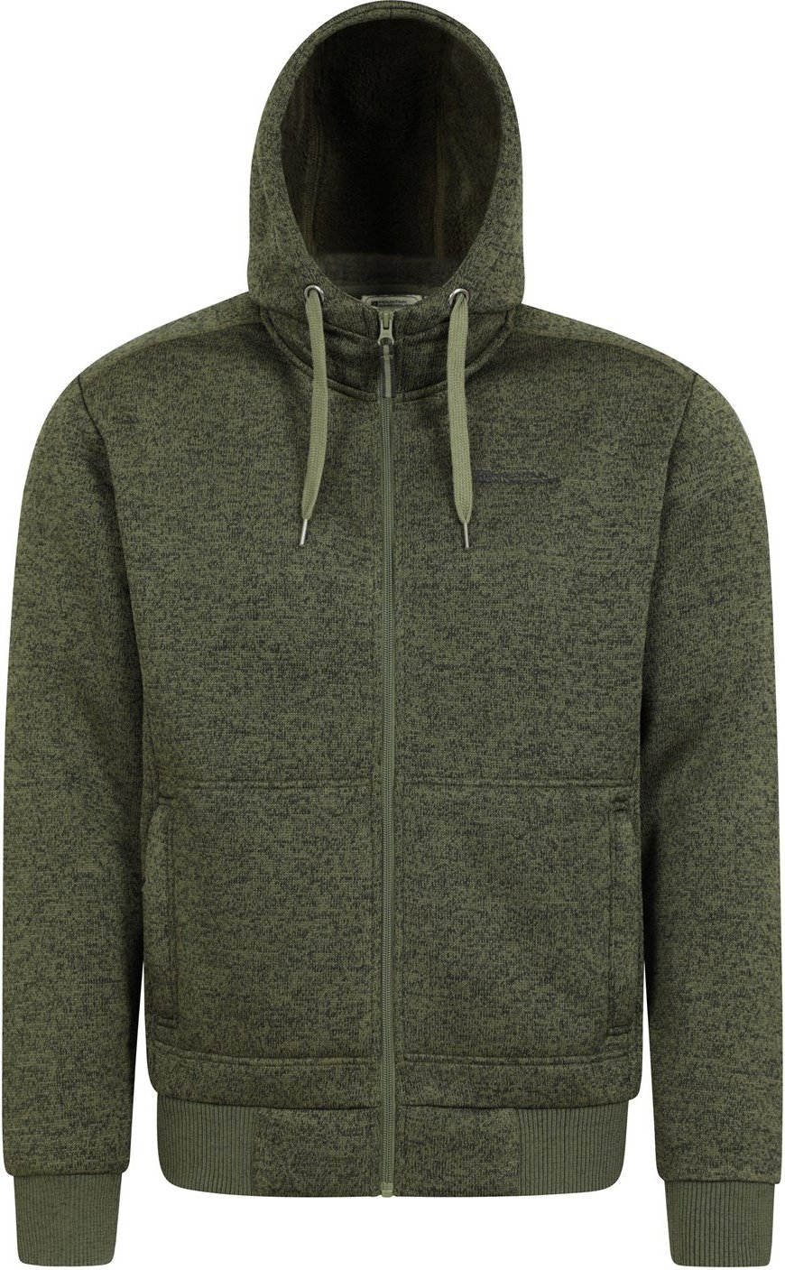 Mountain Warehouse Herren Nevis II Kunstpelz Hoodie (Grün)