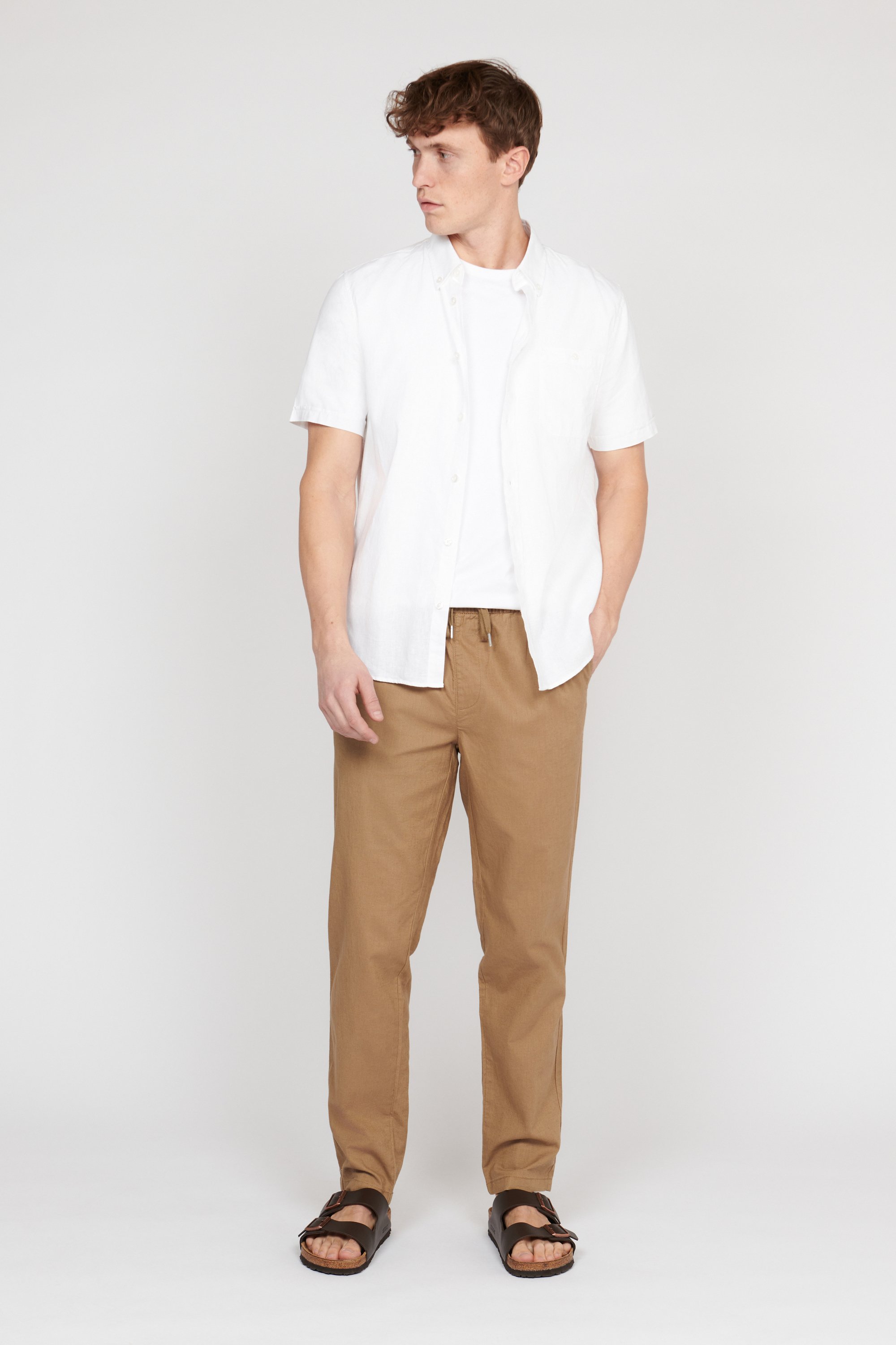 Kurzarmhemd Gerade Passform white