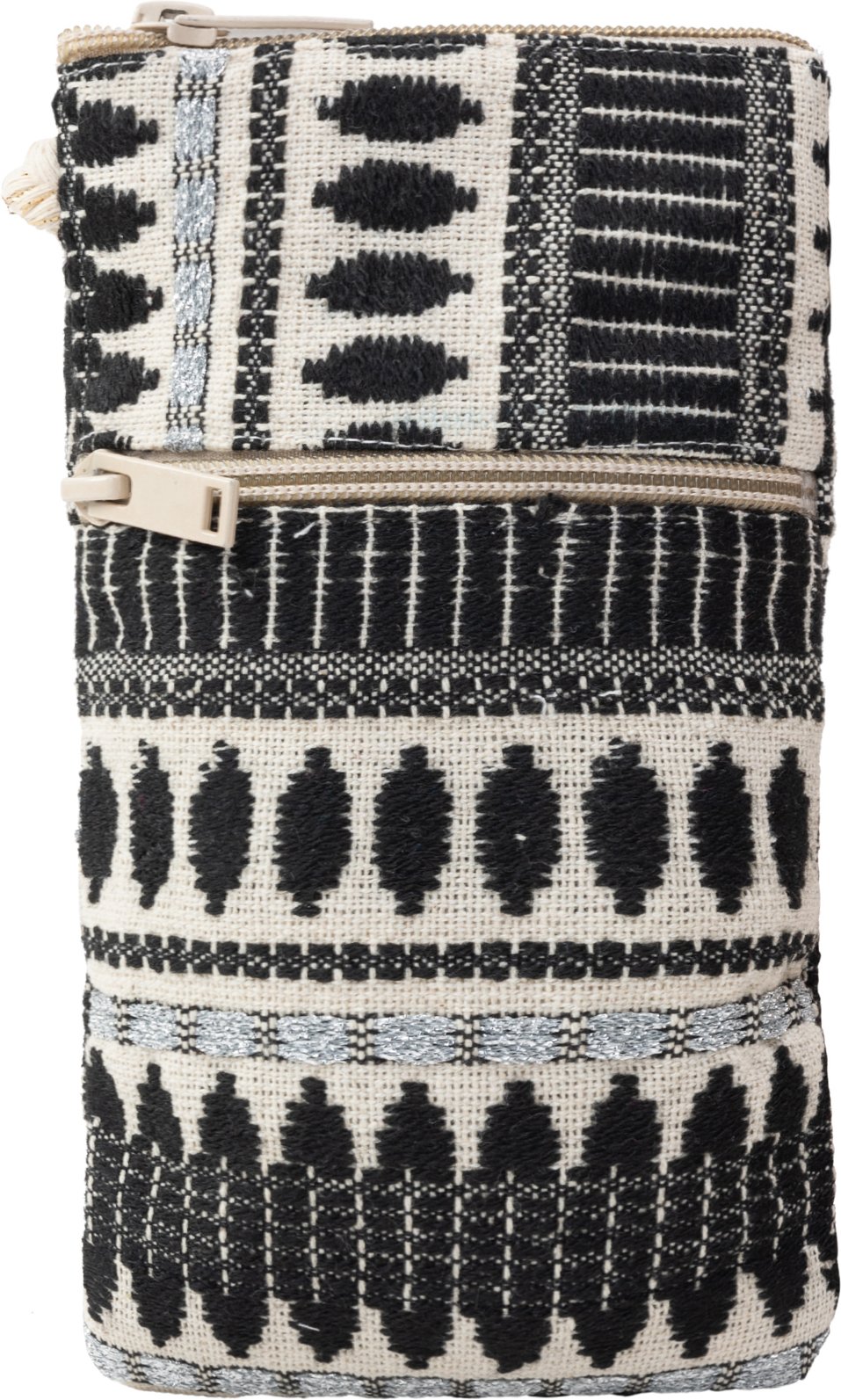 IZIA Handytasche Damen schwarz-wollweiß