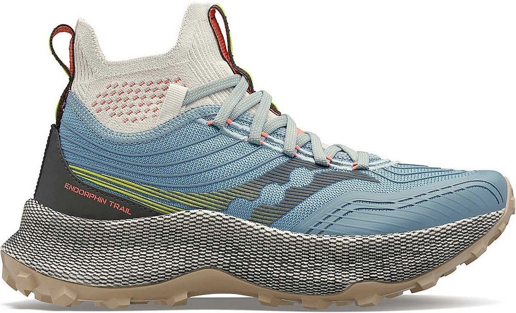 Thumbnail - Saucony Endorphin Trial Mid Runshield Womens Blue Trainer