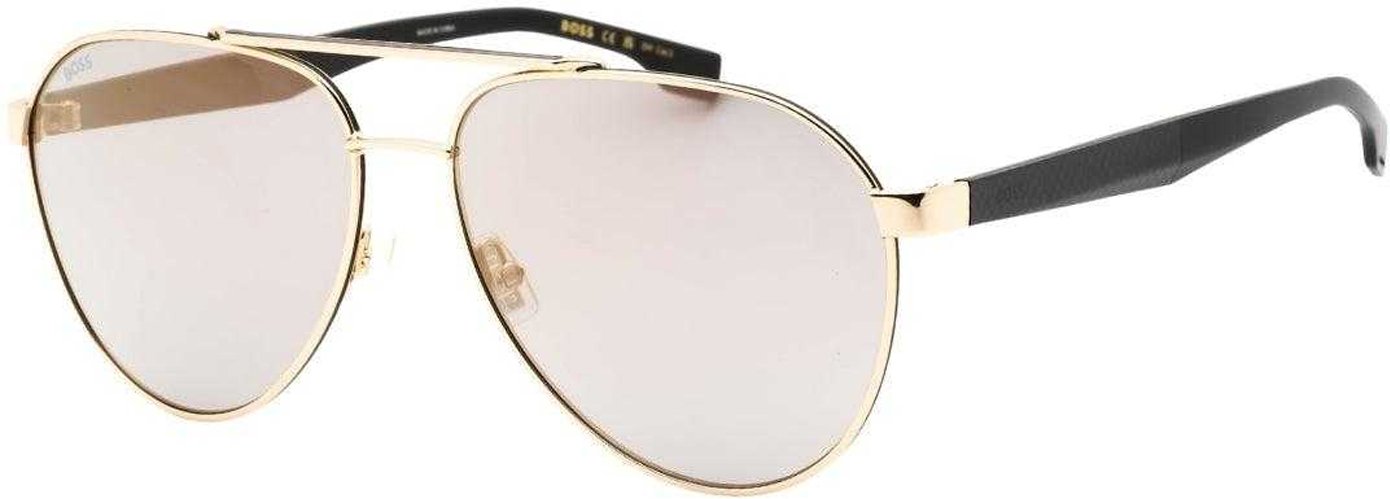 Hugo Boss - Unifarben-Sonnenbrille für Herren (Schwarz/Gold)