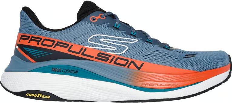 Thumbnail - Skechers Performance Max Cushioning Propulsion Herren Textil Sneaker In Schieferfarben