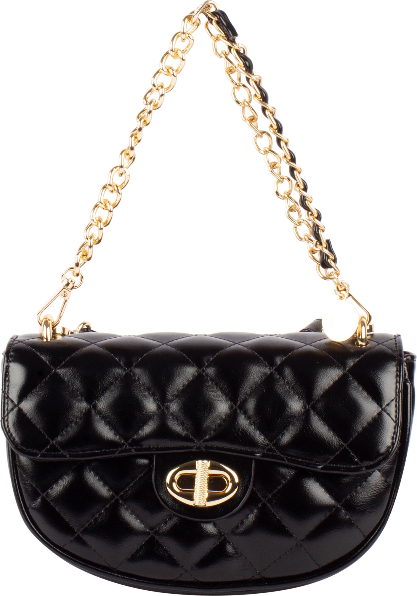 Faina Schultertasche im Metallic-Look Damen schwarz