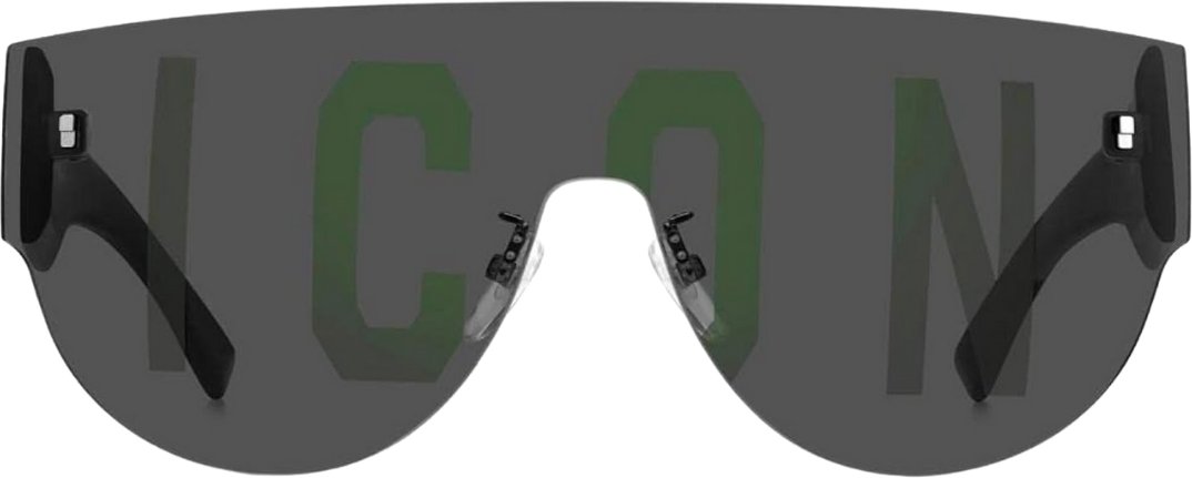 Dsquared2 Icon Sonnenbrille mit violetten Gläsern und schwarzen Gläsern