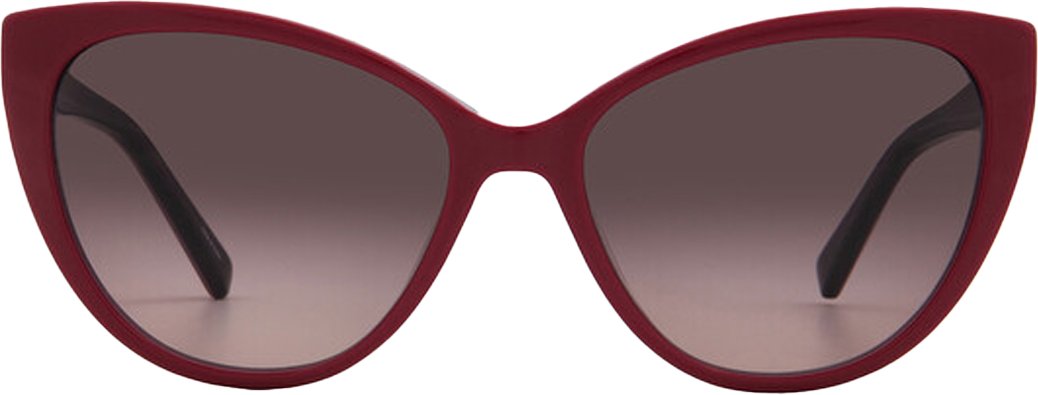 Moschino - Katzenauge-Sonnenbrille für Damen (Kirschrot)