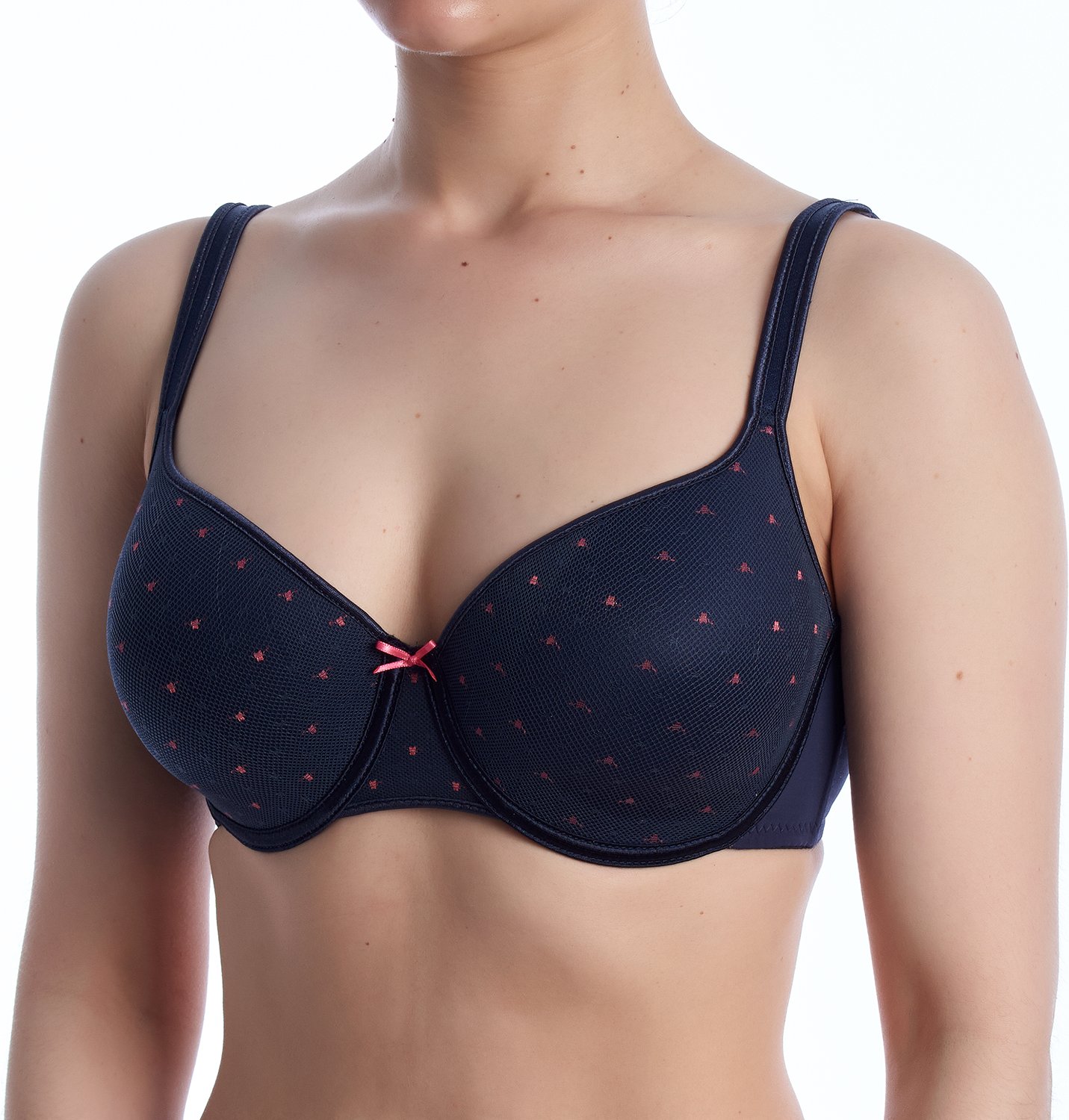 DALIA Damen Plus Size Unterbrust-Bügel-BH mit Polsterung