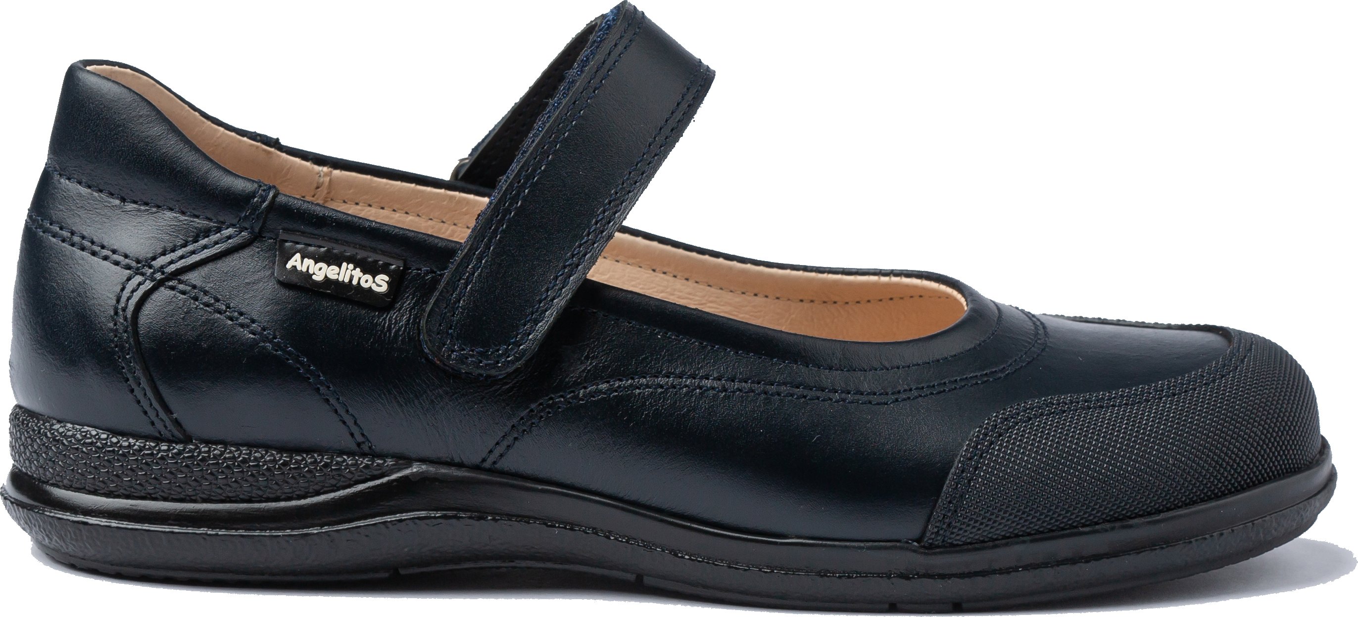 Schul-Ballerina-Schuhe aus Leder