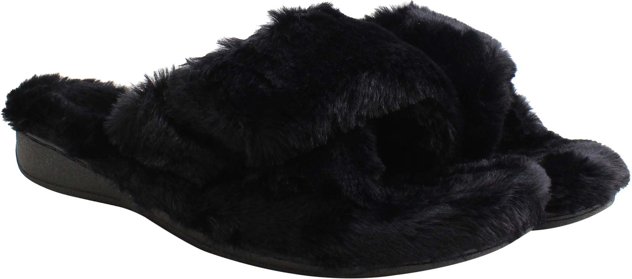 Vionic Indulge Relax Plush Damen Hausschuhe in Schwarz