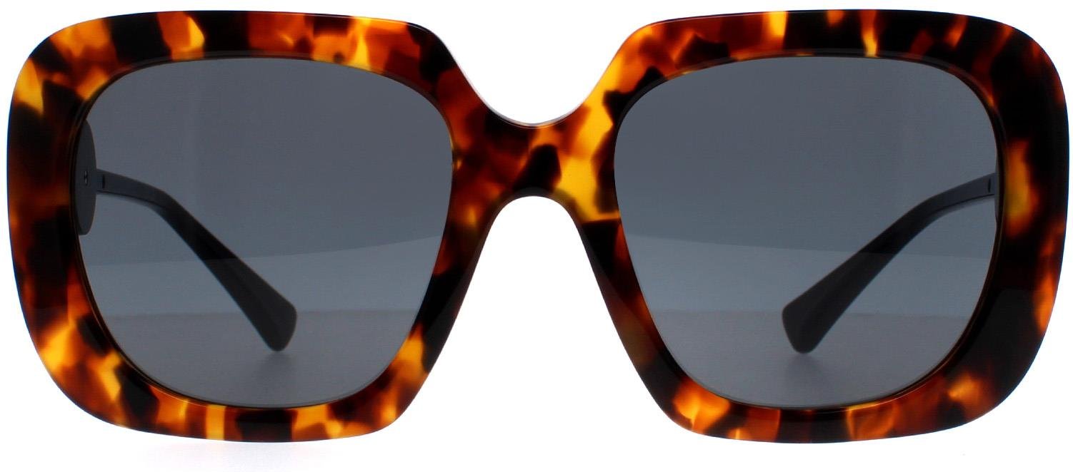 Versace Square Damen Hell Havanna Dunkelgrau VE4434