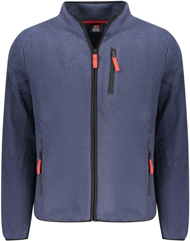 Norwegen 1963 Blauer Polyester Herrenpullover