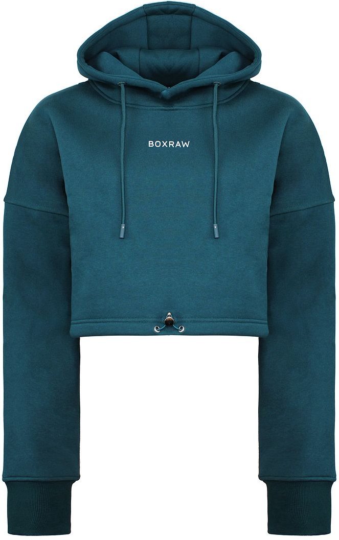 BoxRaw Johnson Damen-Kapuzenpullover, Blaugrün