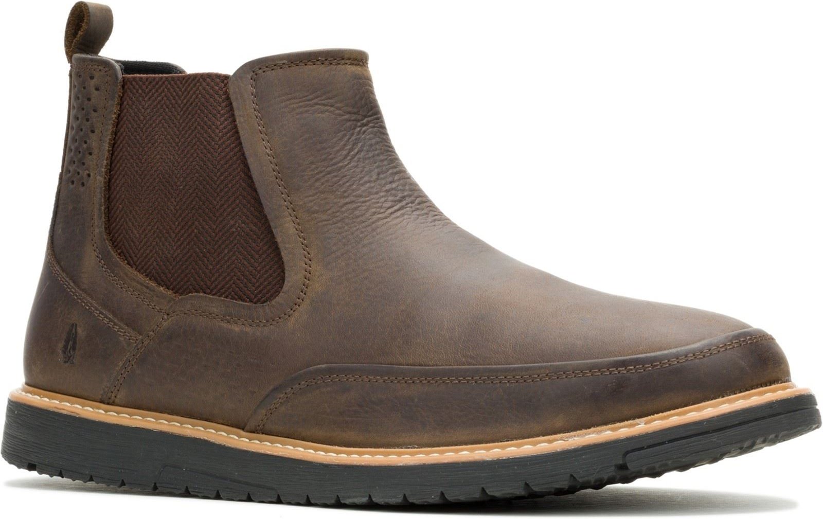 Hush Puppies Jenson Leder Herrenbraune Stiefel