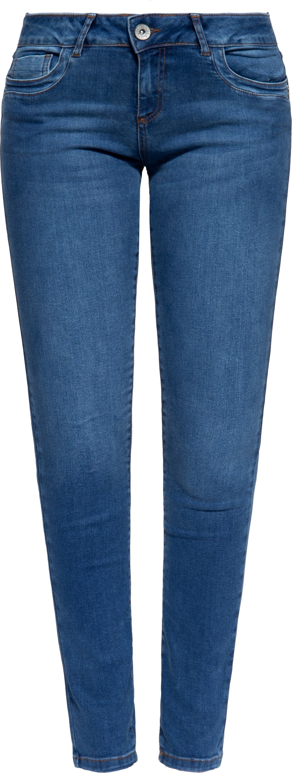 Amor, Truth & Trust Damen Jeanshose Leoni mittelblau