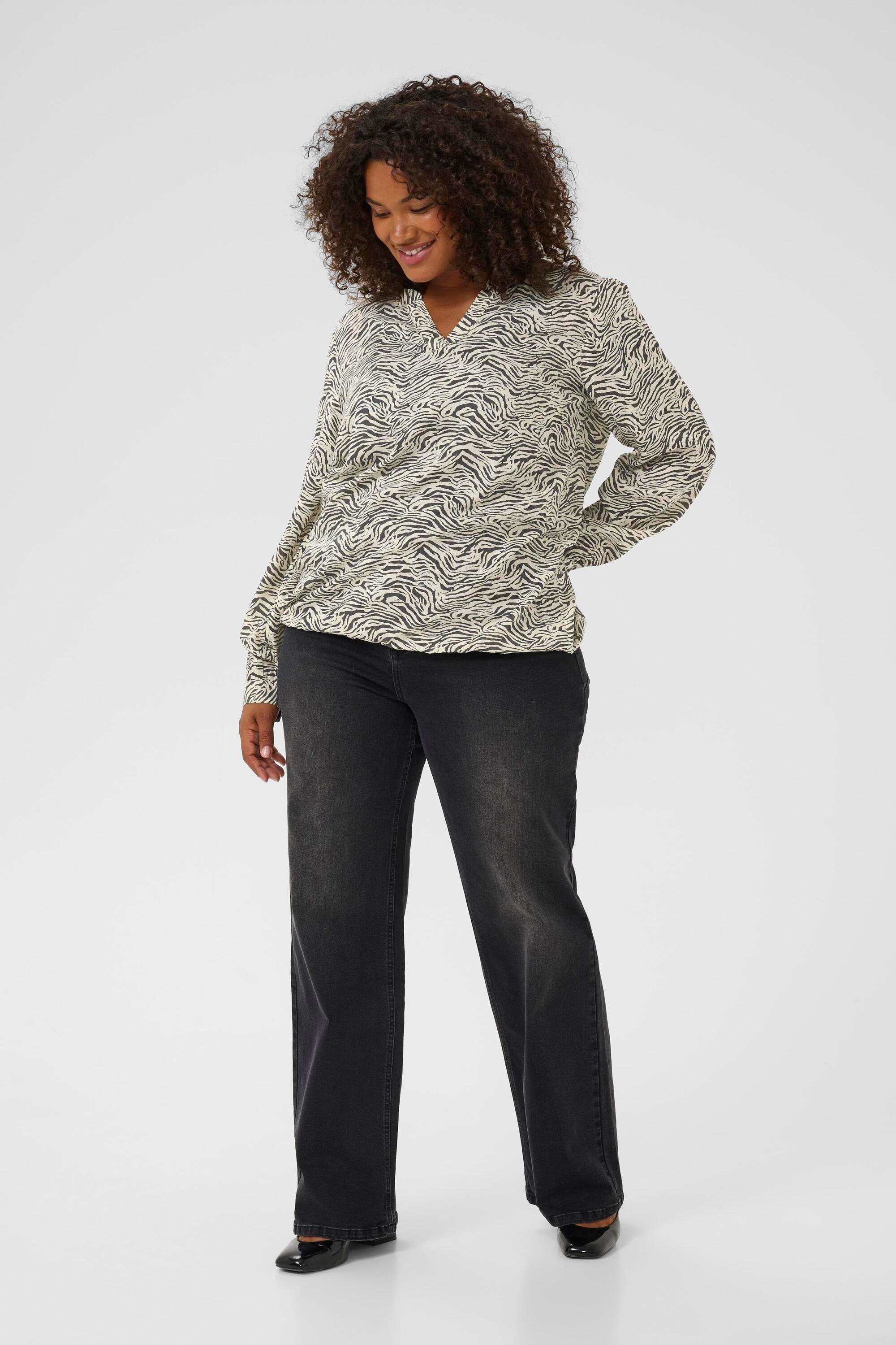 Langarm-Bluse KCdiana Langarm-Bluse Regular fit animal