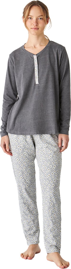 JJBEP1801 Damen-Langarm-Baumwollpyjama