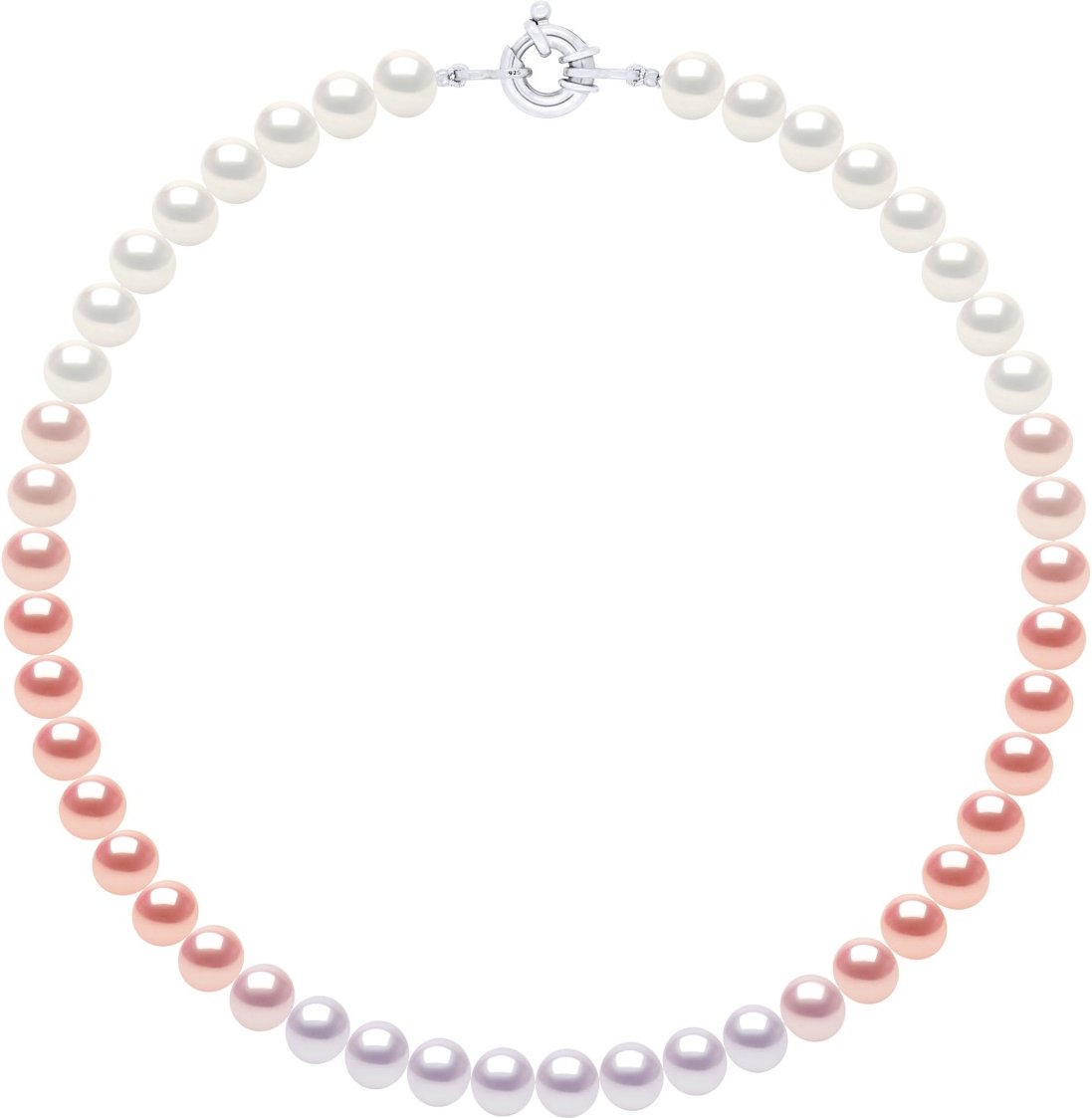 Halskette aus echten Süßwasser-Zuchtperlen und rund 8-9 mm