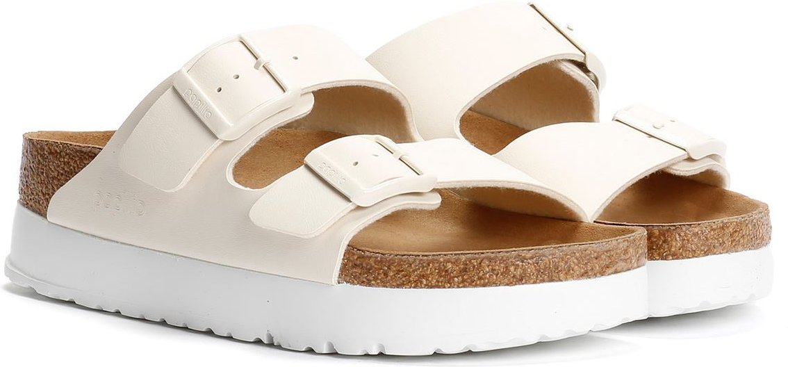 Birkenstock Arizona Flex Narrow Fit Damen Weiße Sandalen