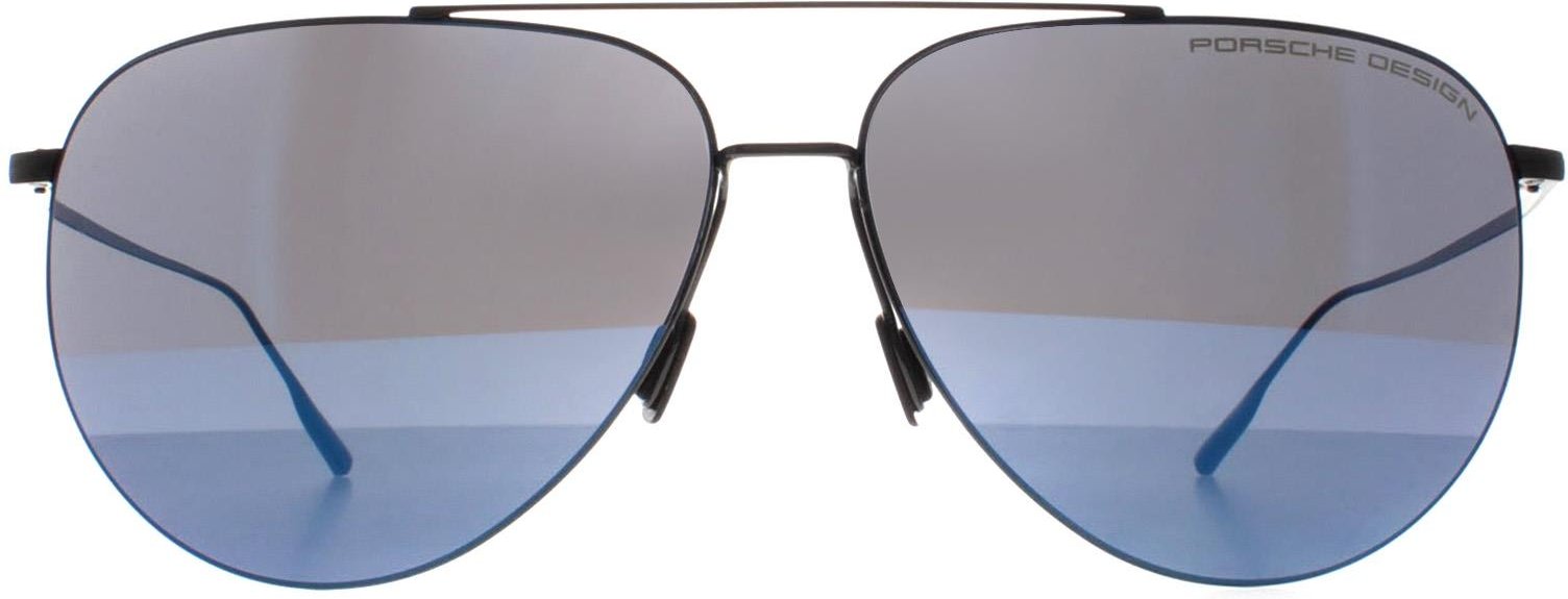 Porsche Design Aviator Unisex Schwarz Blau Spiegel P8939
