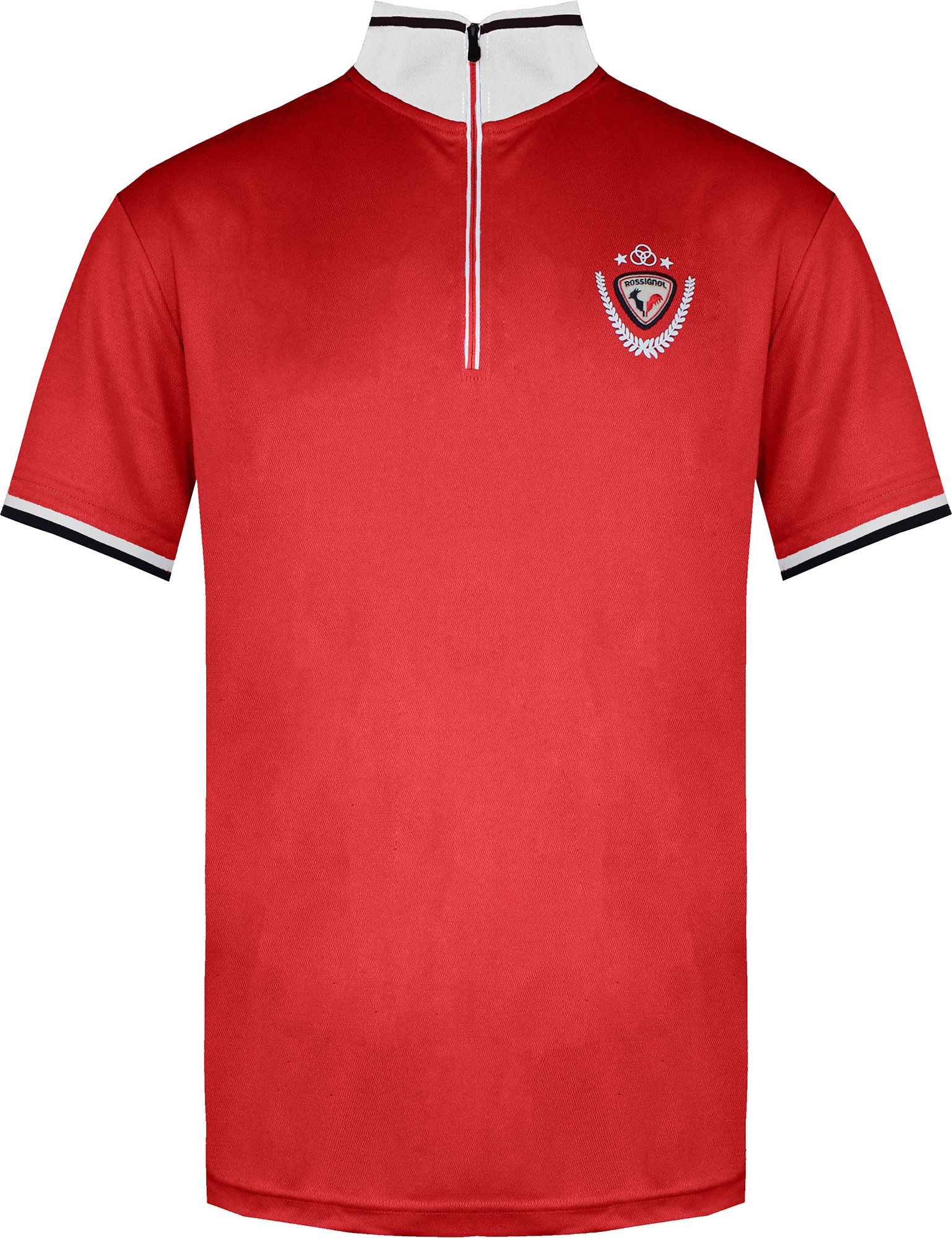 Rossignol Kurzarm 3/4 Reißverschluss Up Red Mens Virage Polo Shirt Rlemy04 305
